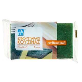 ΑΒ | Σφουγγαράκι Πράσινο Κουζίνας 1 Τεμάχιο