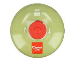 CORAL GAS | Φιαλίδιο Βουτανίου Βιδωτό Γη Πράσινο 500g 1 Τεμάχιο