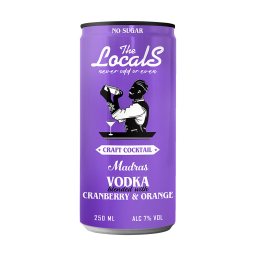 THE LOCALS | Cocktail Madras Βότκα Cranberry & Πορτοκάλι 250ml