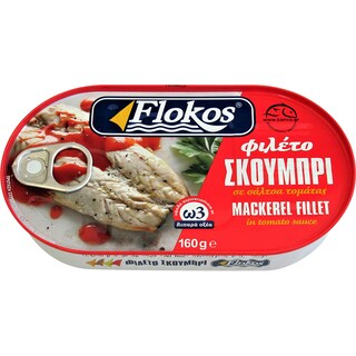 FLOKOS | Σκουμπρί Σε Τομάτα 160 gr