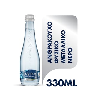 ΑΥΡΑ | Carbonated Water Natural Mineral Bottle 330ml