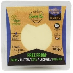 Greenvie Vegan Νηστίσιμο Γεύση Mozzarella Φέτες 180g