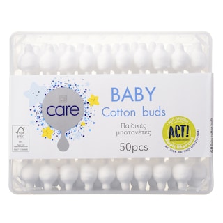 CARE | Μπατονέτες Παιδικές 50 Τεμάχια