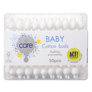 CARE | Μπατονέτες Παιδικές 50 Τεμάχια