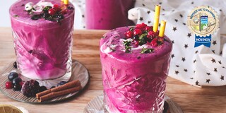 Smoothie με παντζάρι, γιαούρτι και κόκκινα φρούτα