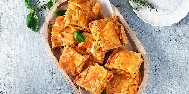 Πιπερόπιτα με κεφαλογραβιέρα Αμφιλοχίας