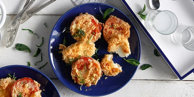 Χαλούμι τηγανητό με ντομάτες