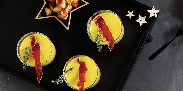 Πατατόσουπα με τραγανό προσούτο