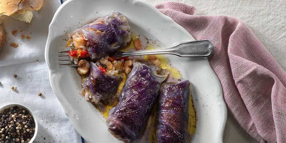 Λαχανοντολμάδες Γαρίδας