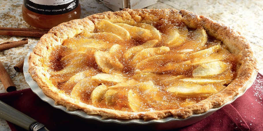 Τάρτα μήλου με μαρμελάδα