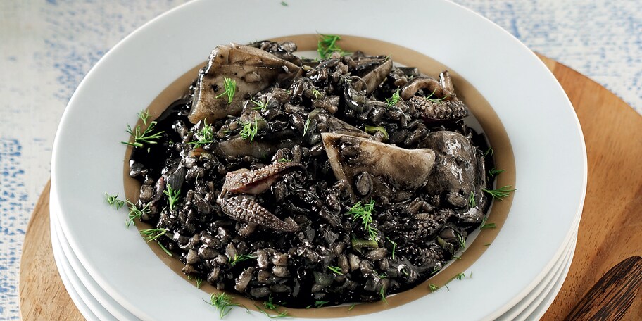 Ριζότο με σουπιές