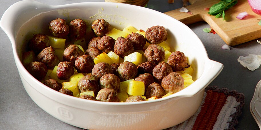 Κεφτεδάκια φούρνου λεμονάτα