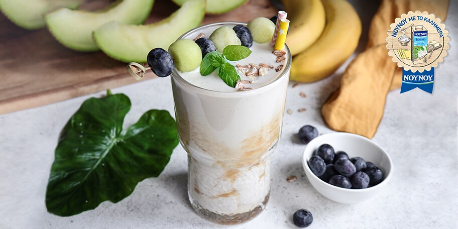 Smoothie με πεπόνι και μπανάνα