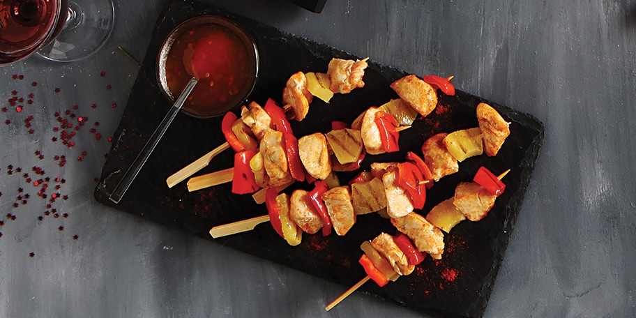 Σουβλάκια με ανανά