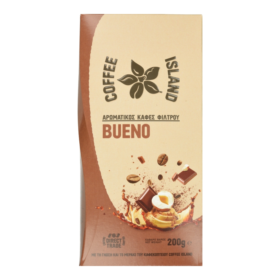 COFFEE ISLAND Καφές Φίλτρου Bueno 200g