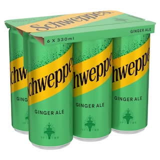 SCHWEPPES | Αναψυκτικό Ginger Ale Κουτί 6x330ml