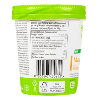 NATURE'S PROMISE | Παγωτό Sorbet Mango 310g