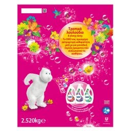 OMO | Σκόνη Πλυντηρίου Τροπικά Λουλούδια 45 Μεζούρες