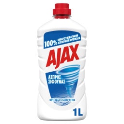 AJAX | ΑΣΠΡΟΣ ΣΙΦΟΥΝΑΣ | Καθαριστικό Πατώματος Άσπρος Σίφουνας Classic 1lt
