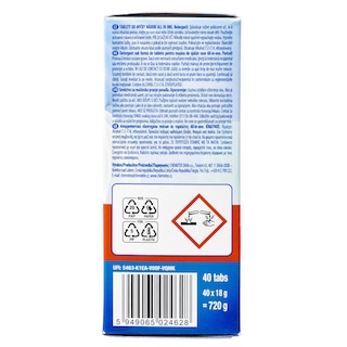 CLEAN HOME | Κάψουλες Πλυντηρίου Πιάτων Allin1 40 Tεμάχια