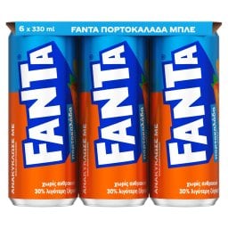FANTA | Πορτοκαλάδα Μπλε Κουτί 6x330ml