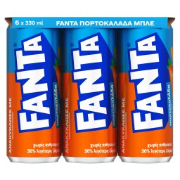 FANTA | Πορτοκαλάδα Μπλε Κουτί 6x330ml