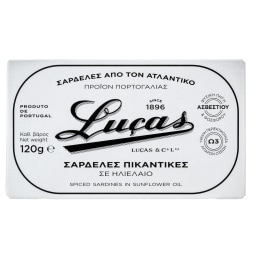 LUCAS | Σαρδέλες Πικάντικες σε Ηλιέλαιο 90g