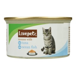 LOVEPET | Γατοτροφή Μους Τόνος Ψάρια Ωκεανού 85g
