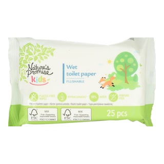 NATURE'S PROMISE | Υγρά Μαντηλάκια Τουαλέτας 25 Τεμάχια
