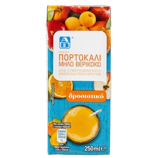 ΑΒ | Χυμός Νέκταρ Πορτοκάλι Μήλο 250ml