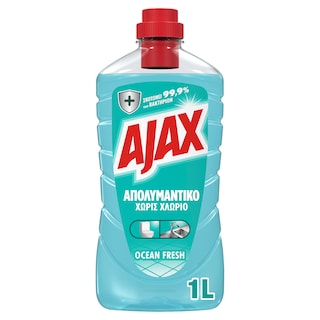 AJAX | Καθαριστικό Πατώματος Απολυμαντικό Ocean Fresh 1lt