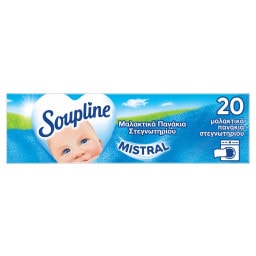 SOUPLINE | Μαλακτικά Πανάκια Στεγνωτηρίου Mistral 20 Τεμάχια