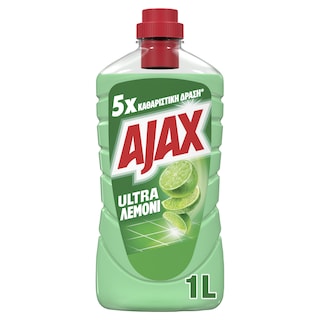 AJAX | ULTRA | Καθαριστικό Πατώματος Ultra Λεμόνι 1lt