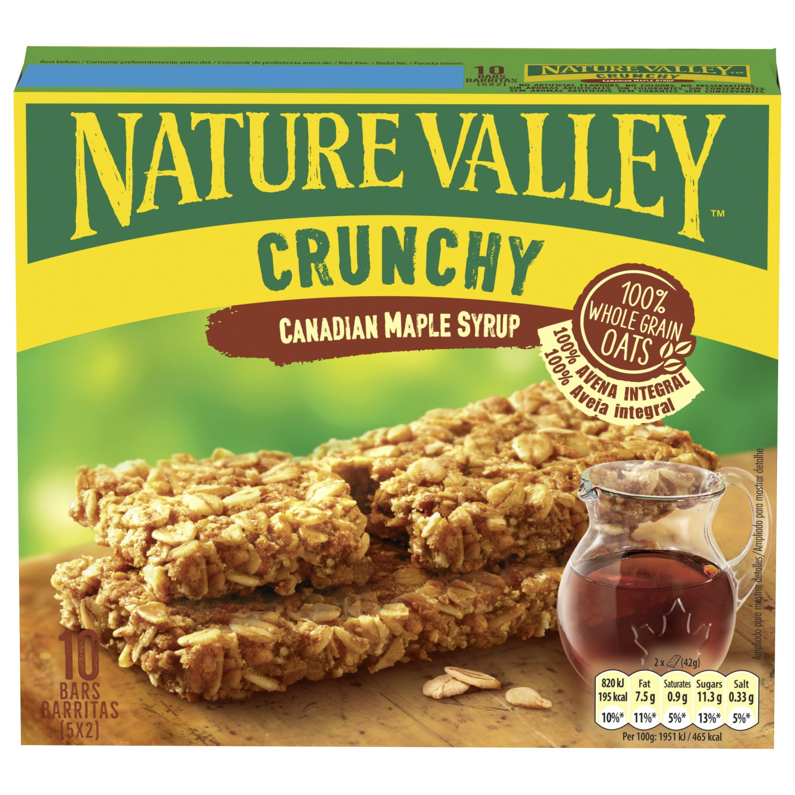 NATURE VALLEY Μπάρες Δημητριακών Canadian Maple Syrup 5X42 gr