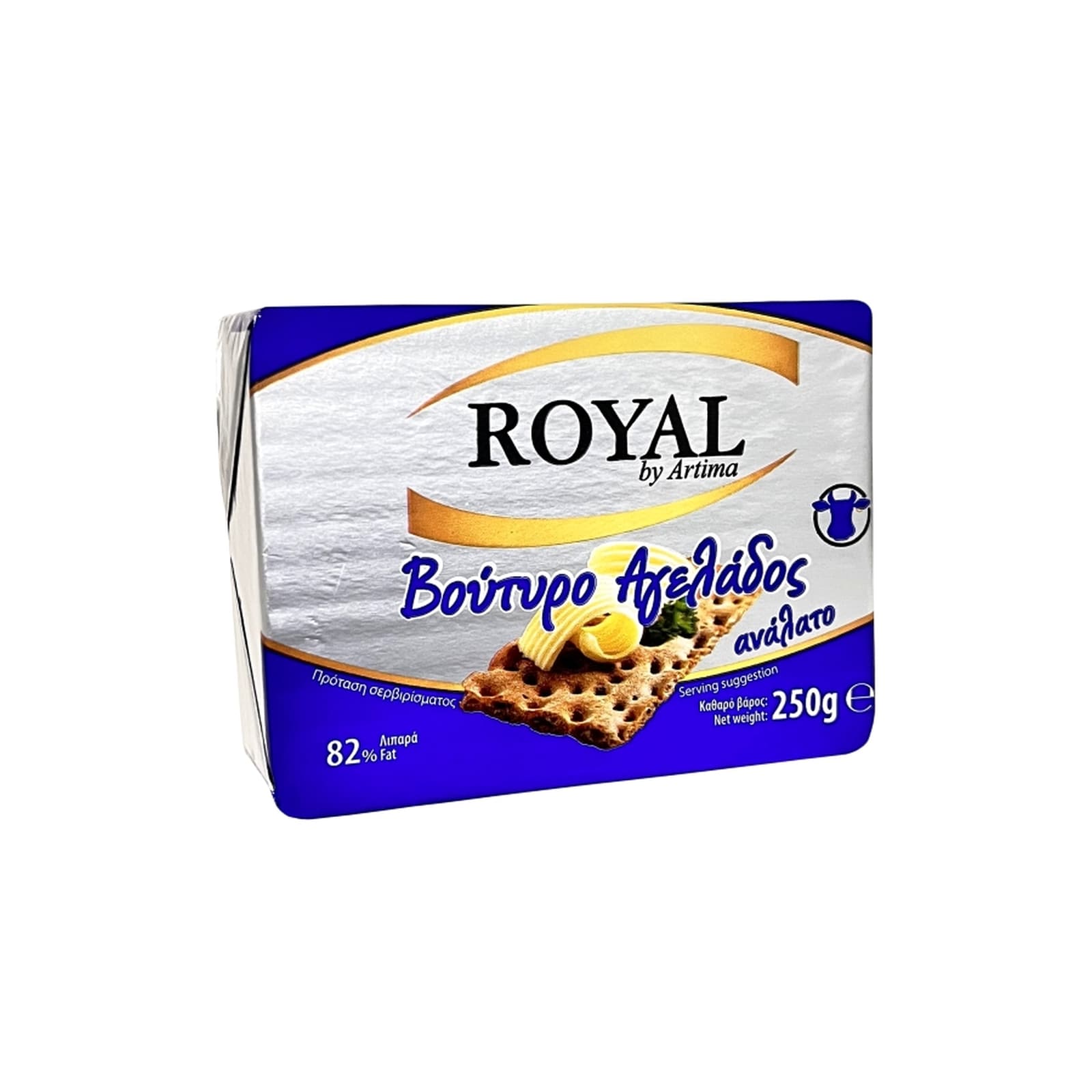 ROYAL Βούτυρο Αγελάδος Ανάλατο 82% 250g