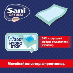 SANI | Υποσέντονα Dry Max Χωρίς Άρωμα 90x60cm 15 Τεμάχια