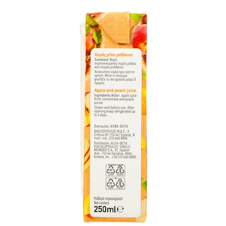 ΑΒ | Χυμός Μήλο Ροδάκινο 250ml