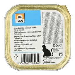 365 | Γατοτροφή Πατέ Ψάρι 100g