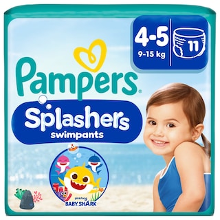 PAMPERS | Πάνες βρακάκι Μαγιό Μωρού Splashers Νο4-5 9-15kg 11 Τεμάχια