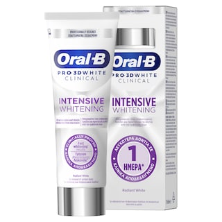 ORAL B | Οδοντόκρεμα 3D Clinical Intensive Whitening 75ml