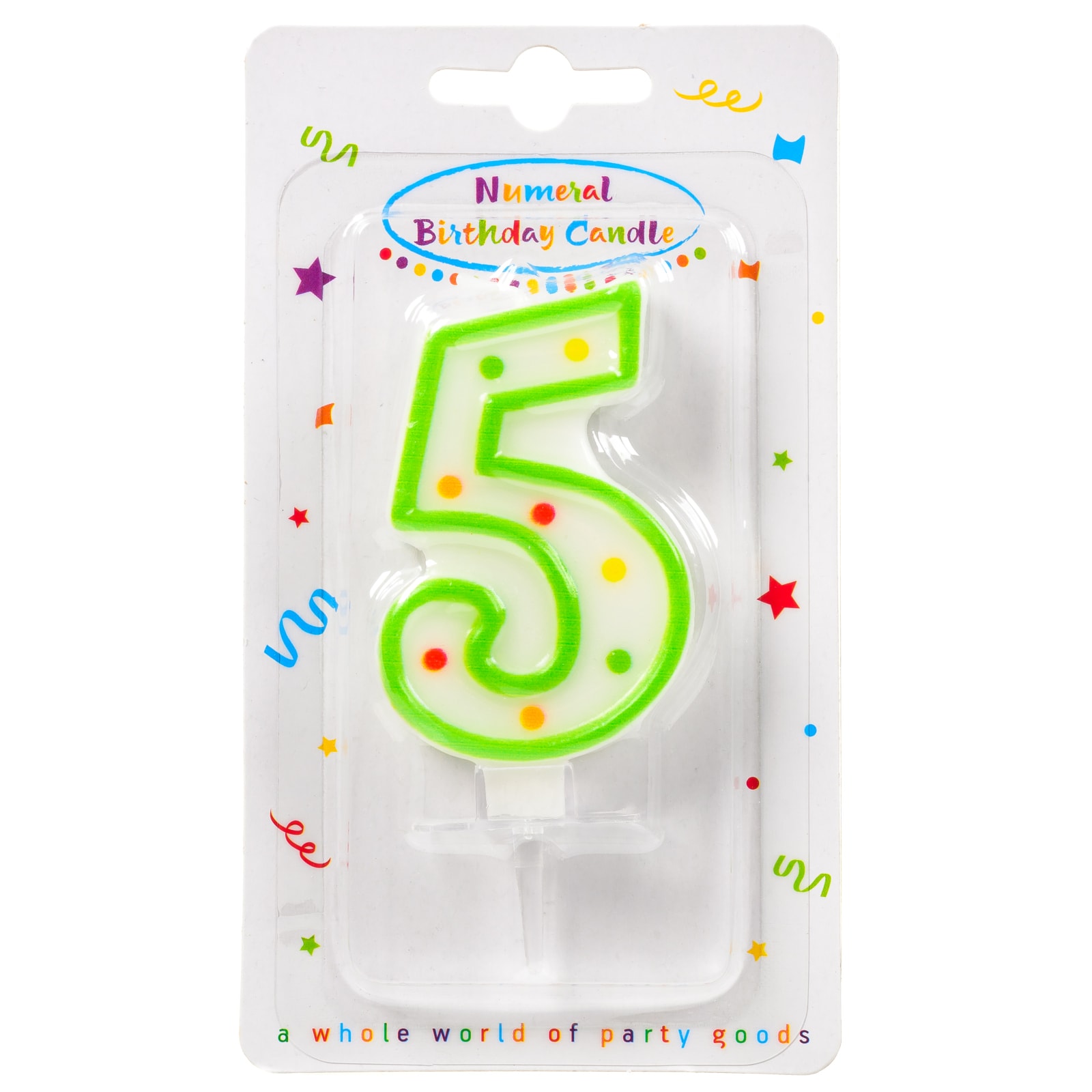 Κερί Γενεθλίων Νο5 1 Τεμάχιο