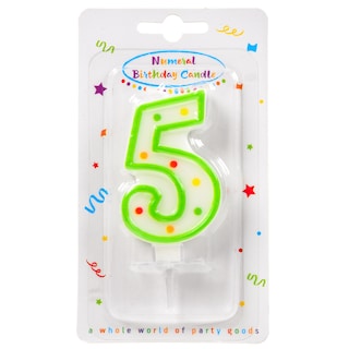 DECORATA | Κερί Γενεθλίων Νο5 1 Τεμάχιο