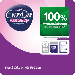 EVERY DAY | Σερβιέτες Doubledry Hyperdry Economy Maxi Night 16 Τεμάχια