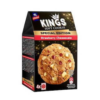 ΑΛΛΑΤΙΝΗ | SOFT KINGS | Μπισκότα Soft Kings Strawberry Cheesecake 160g