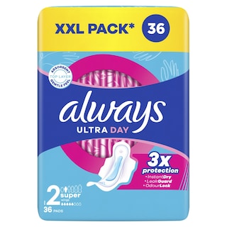 ALWAYS | Σερβιέτες Ultra Day Long Plus 36 Τεμάχια