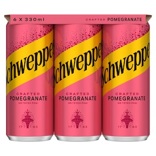 SCHWEPPES | Soft Drink Carbonated Pomegranate 6x330ml