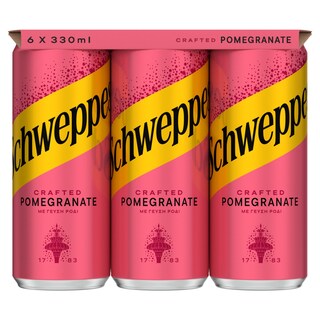 SCHWEPPES | Soft Drink Carbonated Pomegranate 6x330ml