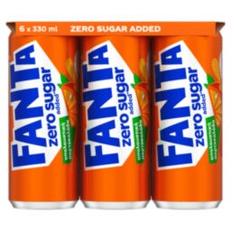 FANTA | Πορτοκαλάδα Zero Κουτί 6x330ml