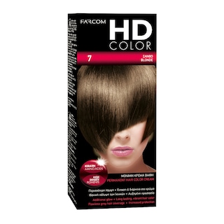 HDCOLOR | Βαφή Μαλλιών Νο7 Ξανθό 1 Τεμάχιο