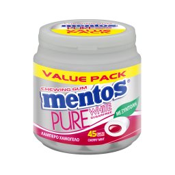 MENTOS | PURE WHITE | Τσίχλες Κεράσι Μέντα 90g
